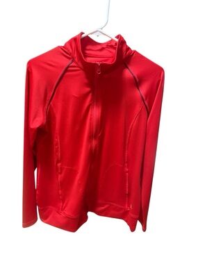 Danskin Red Full-Zip Performance Jacket